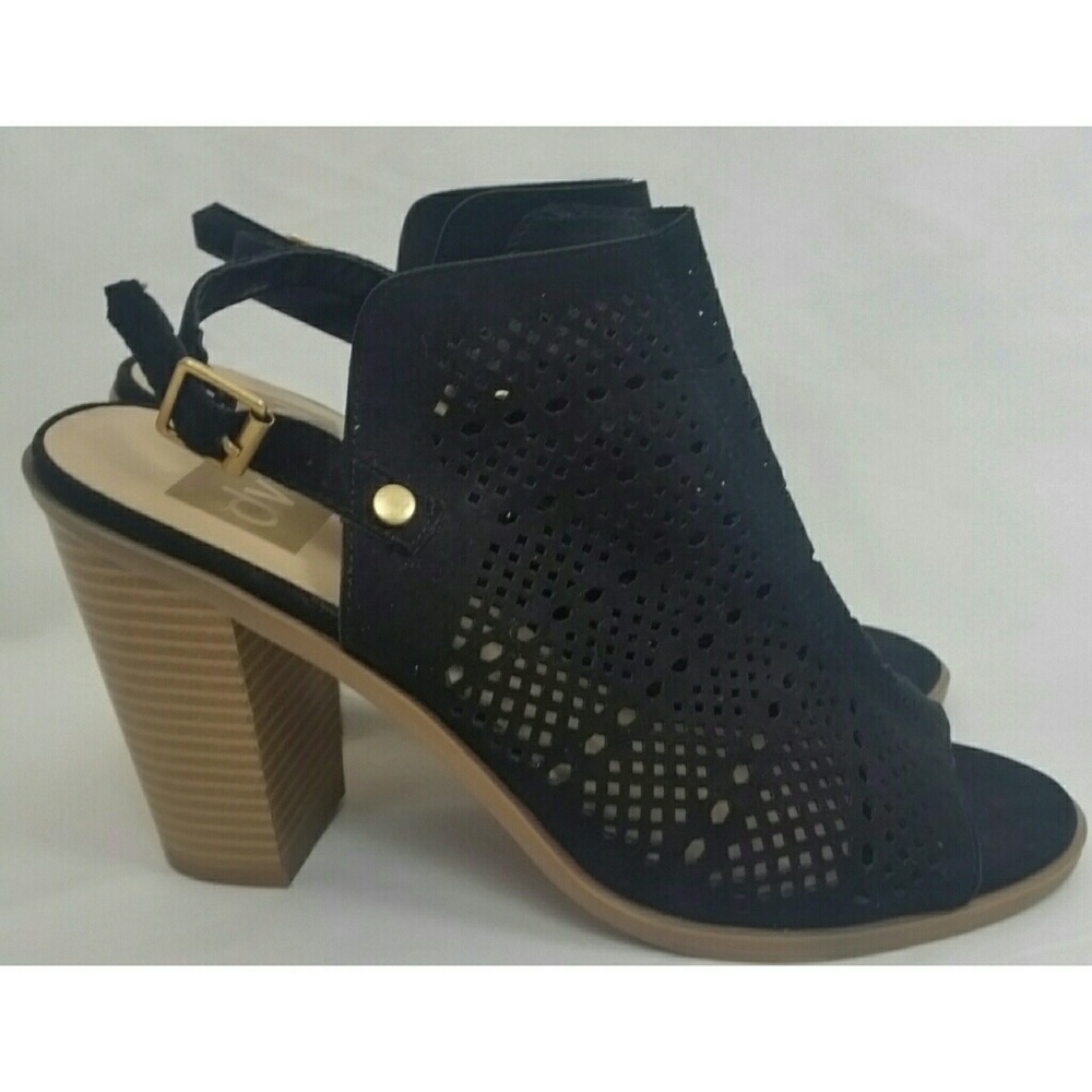 🌸Dolce Vita Open Toe Laser Cut Slingback Heels